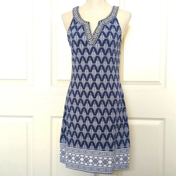 Magnolia Grace Embroidered Trim Knit Dress - Picture 5 of 10